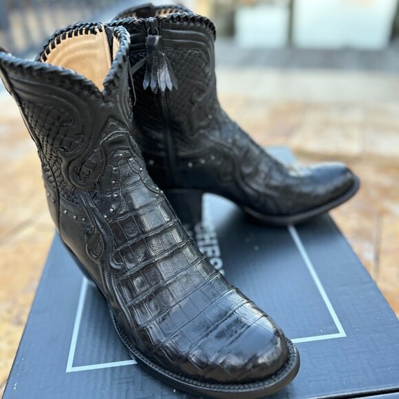 Lucchese Classics Women's 11 B Black Crocodile & Python Boots- WILL TAKE OFFERS - Picture 4 of 6
